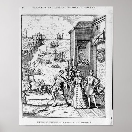Trennung von Kolumbus und Ferdinand und Poster (Vorne)