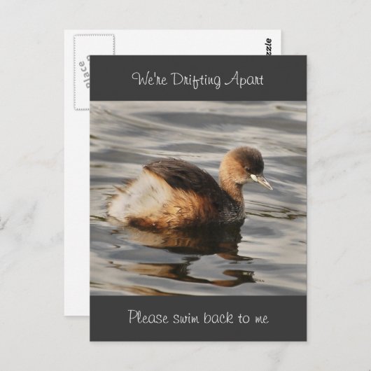 Trennungs- und entfremdete Beziehungskarten Postkarte (Vorne/Hinten)