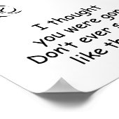 Trennungsangst bei Heimvögeln Poster (Ecke)