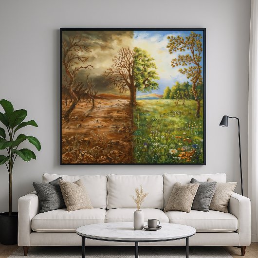 Trennungsstil - symbolischer Kontrast Poster