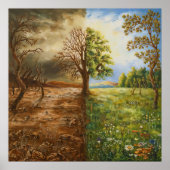 Trennungsstil - symbolischer Kontrast Poster (Vorne)