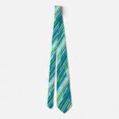 Trennwände geometrische Diagonal gestreift Aquamar Krawatte (Rückseite)