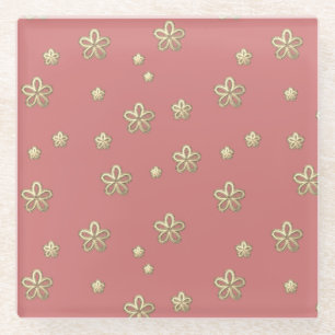 Trent Color Coral, Rose, Ambra Glasuntersetzer