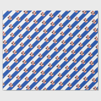 Trentino Alto Adige-Flagge (italienische Region) Geschenkpapier