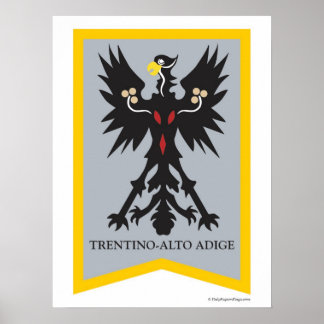Trentino Alto Adige Italien Region Poster
