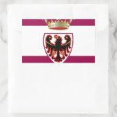 Trentino (Italien) Flagge Rechteckiger Aufkleber (Tasche)