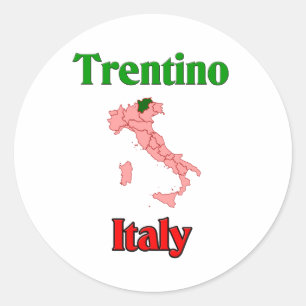 Trentino Italien Runder Aufkleber