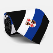 Trentino-Südtirol-Streifenflagge Krawatte (Gerollt)