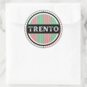 Trento City Pride Emblem – Italian Identity Runder Aufkleber (Tasche)