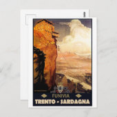 Trento - Sardische Gondelbahn Postkarte (Vorne/Hinten)