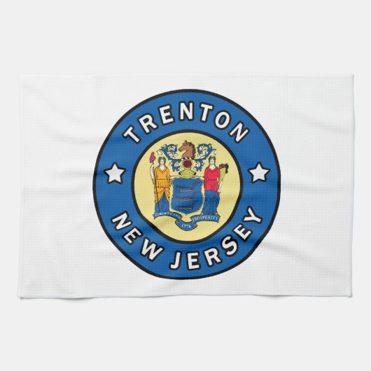 Trenton New Jersey Geschirrtuch (Horizontal)