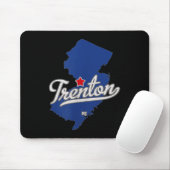 Trenton New Jersey Nj Map Mousepad (Mit Mouse)