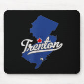 Trenton New Jersey Nj Map Mousepad (Vorne)