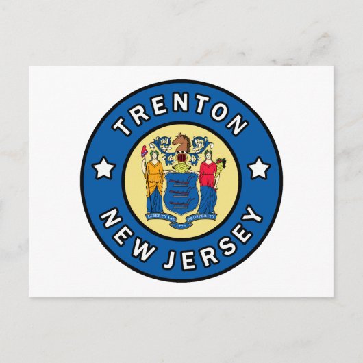 Trenton New Jersey Postkarte (Vorderseite)