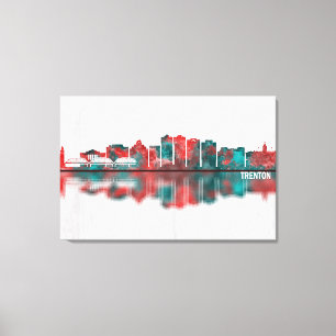 Trenton New Jersey Skyline Leinwanddruck