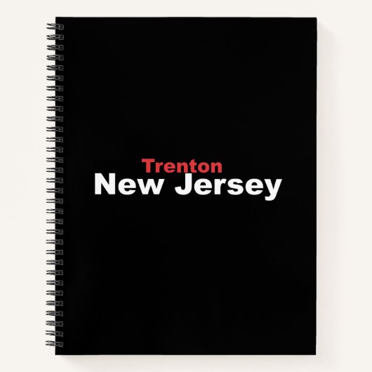 Trenton, New Jersey Spiral Notebook Notizblock (Vorderseite)