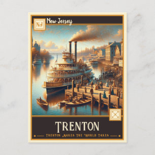 Trenton, New Jersey VINTAG Postkarte