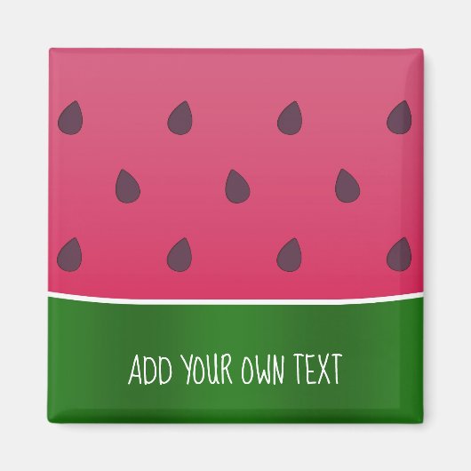 Treny Bold Watermelon Custom Text Magnet (Vorne)