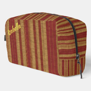 Treny Burgundy Gold Luxury Linen Collection Waschbeutel