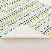 Treny Geometric Aztec Inspiriertes Muster Sherpadecke (3/4)