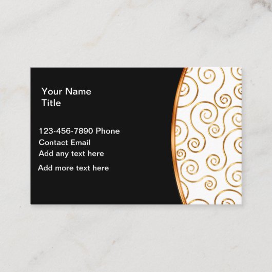 Treny Ladys Classy Personal Contact Cards Visitenkarte (Vorderseite)