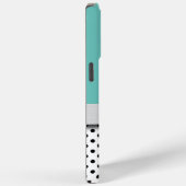 Treny Ladys Monogram Polka Dot Pattern Case-Mate iPhone Hülle (Rückseite / Rechts)