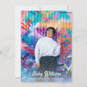 Treny Retro Custom Two Foto Abschluss Ankündigung (Vorderseite)