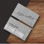 Treny Silver Glitzer Custom Girly Glam Custom Visitenkarte