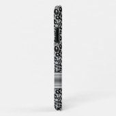 Treny Silver Leopard Muster und Monogramm Case-Mate iPhone Hülle (Hinten/Rechts)