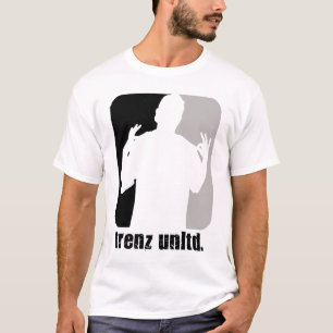 Trenz Unltd. - Schwarzes u. graues Logo weiße T T-Shirt