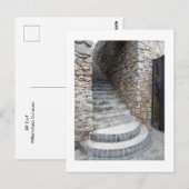 Treppe am RIF Fort Postkarte (Vorne/Hinten)