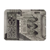 Treppe auf Strawberry Hill, graviert von J. Newto Magnet (Horizontal)