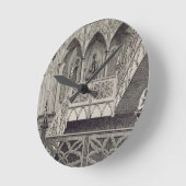 Treppe auf Strawberry Hill, graviert von J. Newto Runde Wanduhr (Winkel)