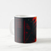 Treppe aus schwarzem Metall Kaffeetasse (Vorderseite Links)
