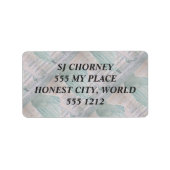 TREPPE BIS ... Adressaufkleber (Vorne)