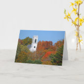 Treppe der Kirche im Herbst Karte (Gelbe Blume)