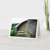 Treppe Dolbadarn Castle, North Wales Karte (Vorderseite)