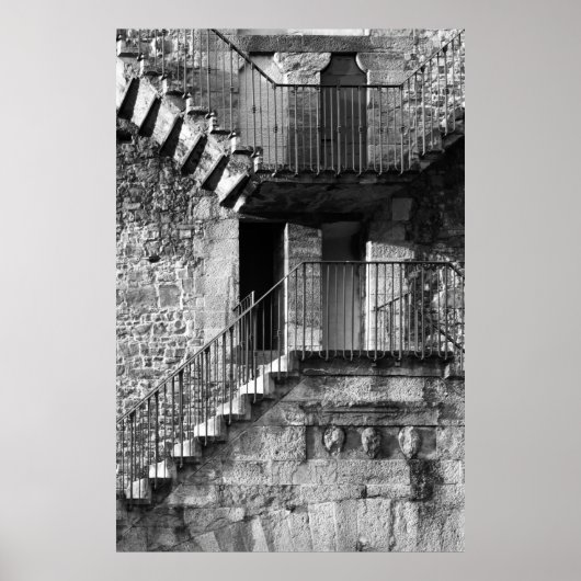 Treppe Florenz Poster (Vorne)