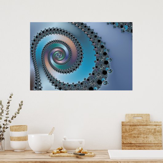 Treppe - Fraktal Poster (Küche)