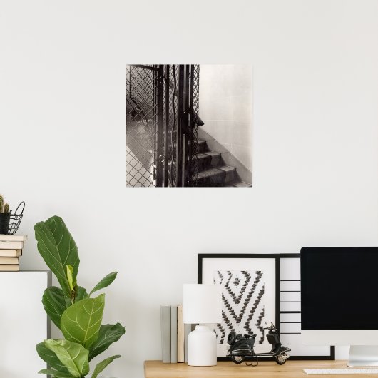 Treppe im Gebäude Poster (Heimbüro)