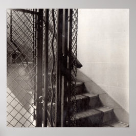 Treppe im Gebäude Poster