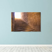 Treppe in Miletus Leinwanddruck (Insitu (Holzboden))