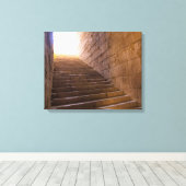 Treppe in Miletus Leinwanddruck (Insitu (Holzboden))