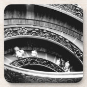 Treppe in Schwarz und Weiß Getränkeuntersetzer (Vorderseite)