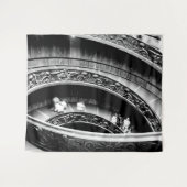 Treppe in Schwarz und Weiß Wandteppich (Vorderseite (Horizontal))