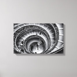 Treppe in Schwarzweiß Leinwanddruck