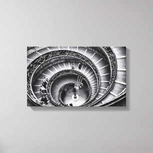 Treppe in Schwarzweiß Leinwanddruck