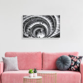 Treppe in Schwarzweiß Leinwanddruck (Insitu (Wohnzimmer))