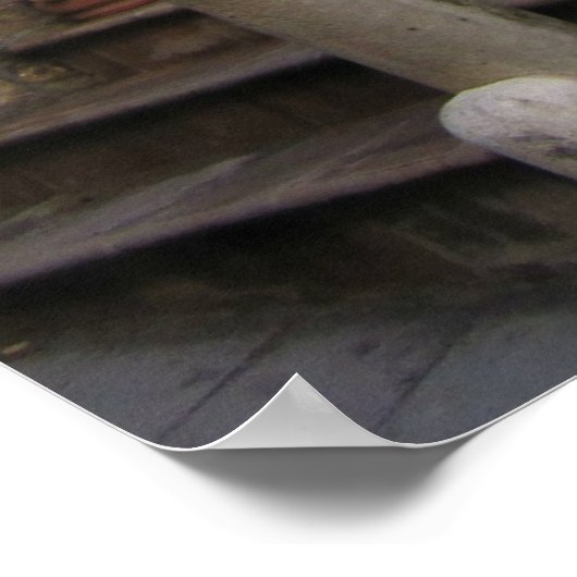 Treppe nach Assisi Poster (Ecke)