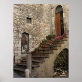 Treppe nach Assisi Poster (Vorne)